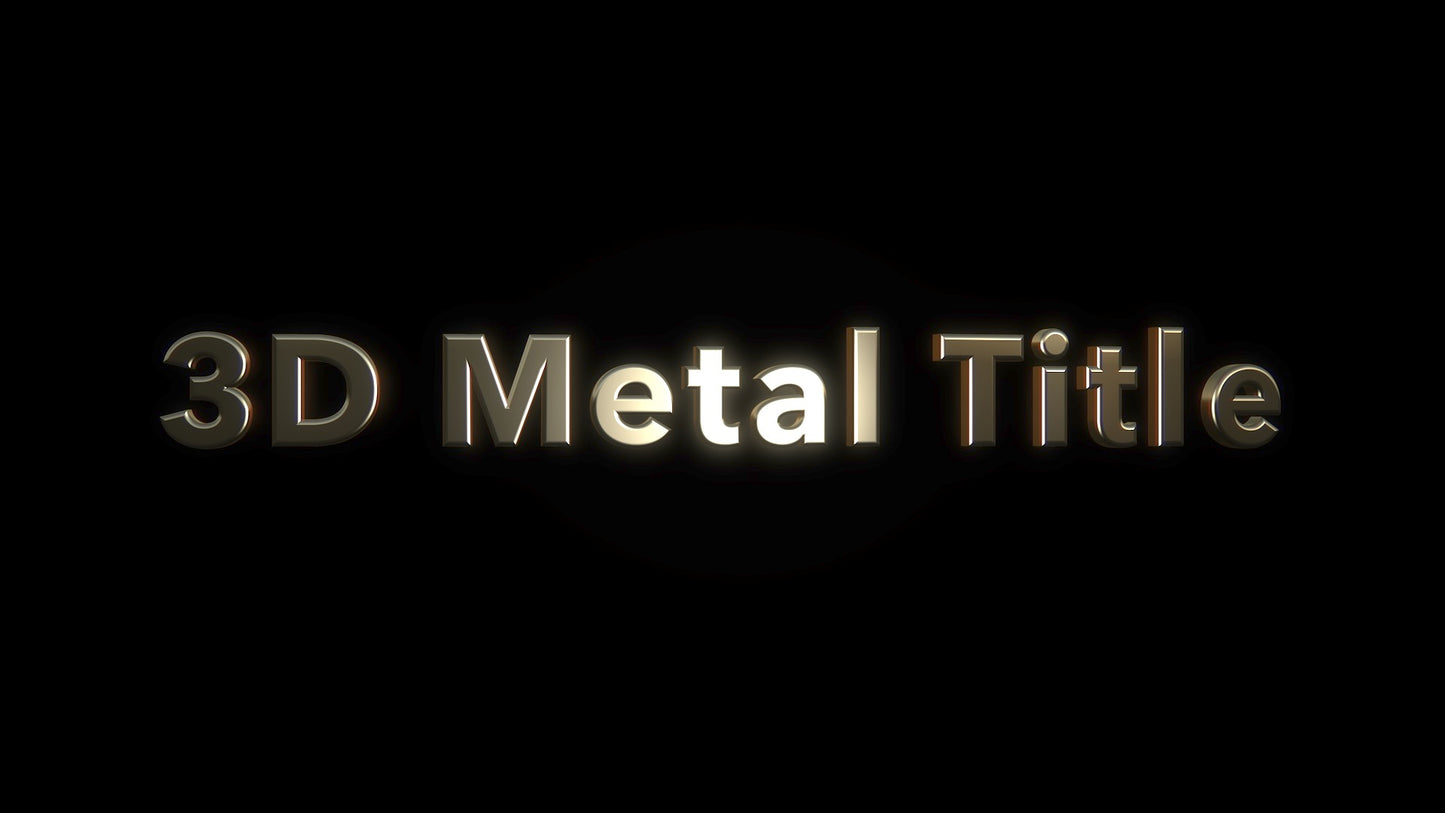 3D Metal Title