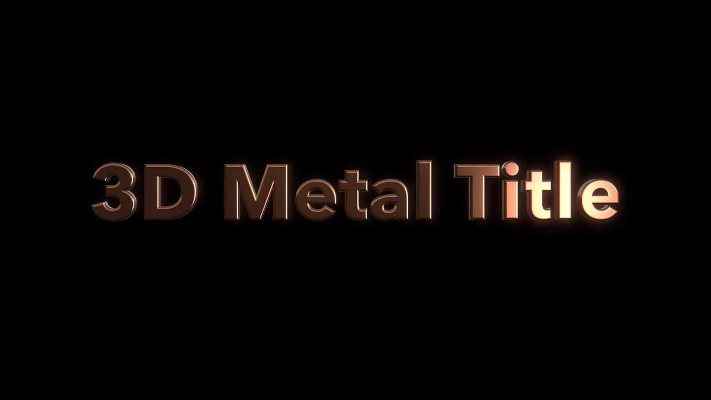 3D Metal Title