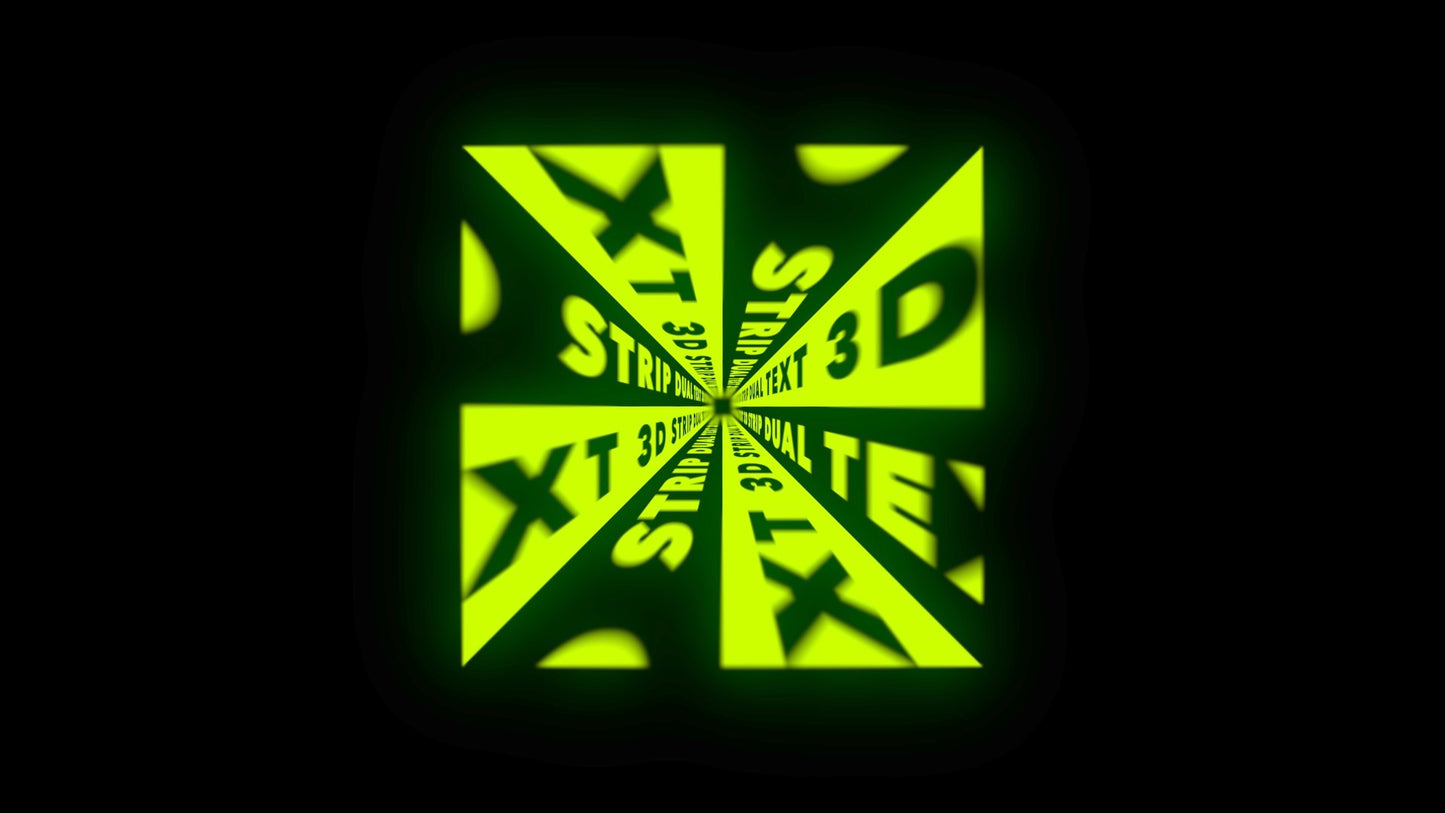 3D Strip Dual Text