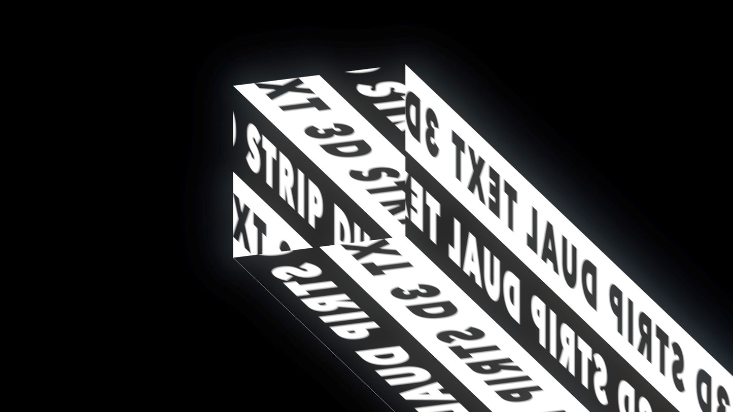 3D Strip Dual Text