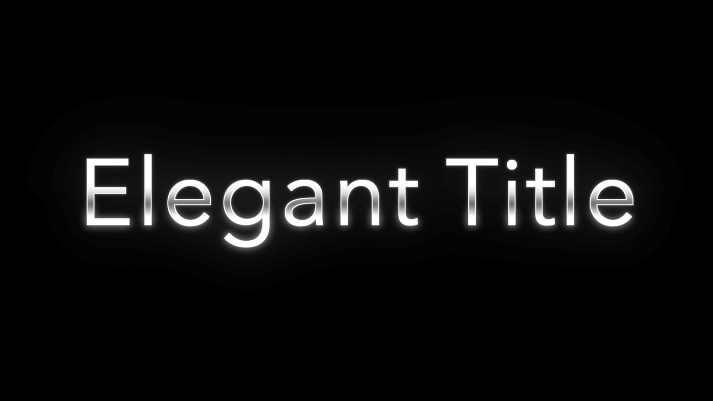 Elegant Title
