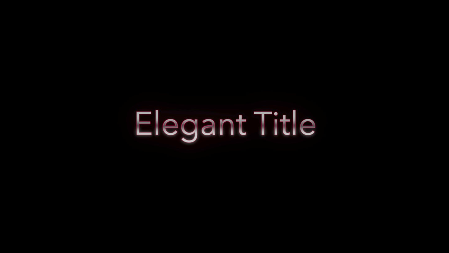 Elegant Title