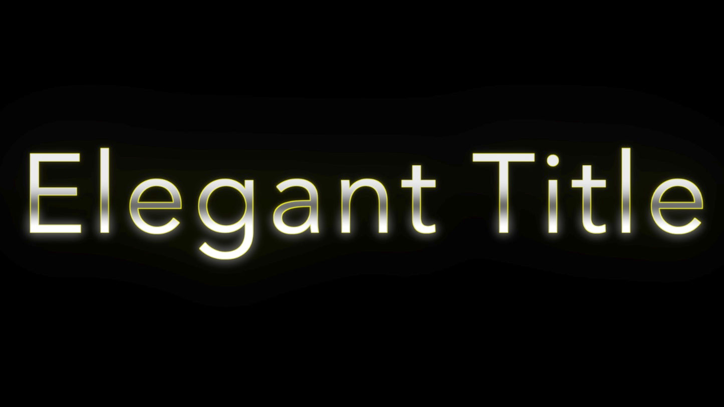 Elegant Title