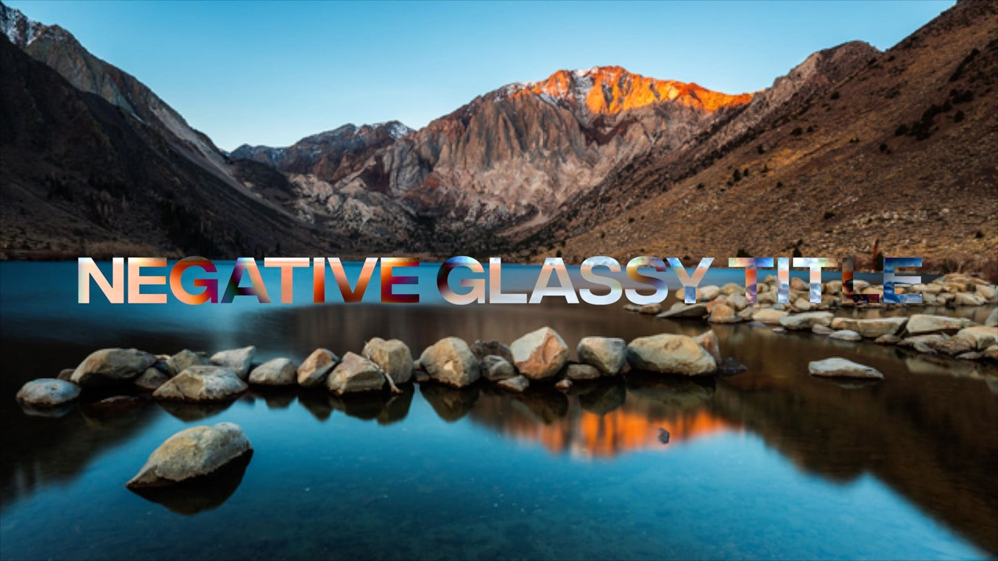 Negative Glassy Title