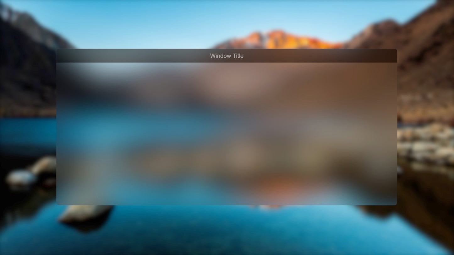 macOS Window