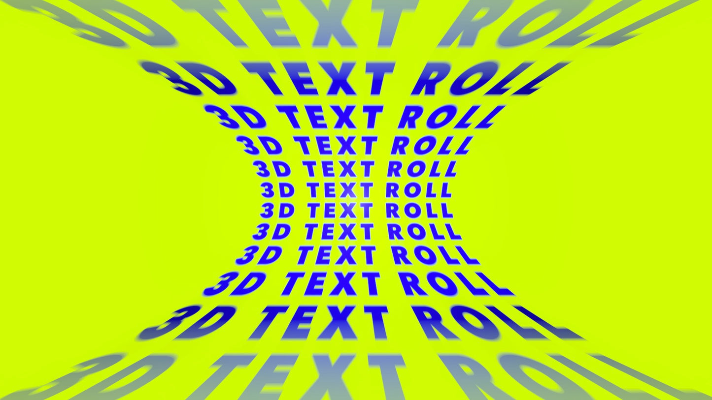 3D Text Roll