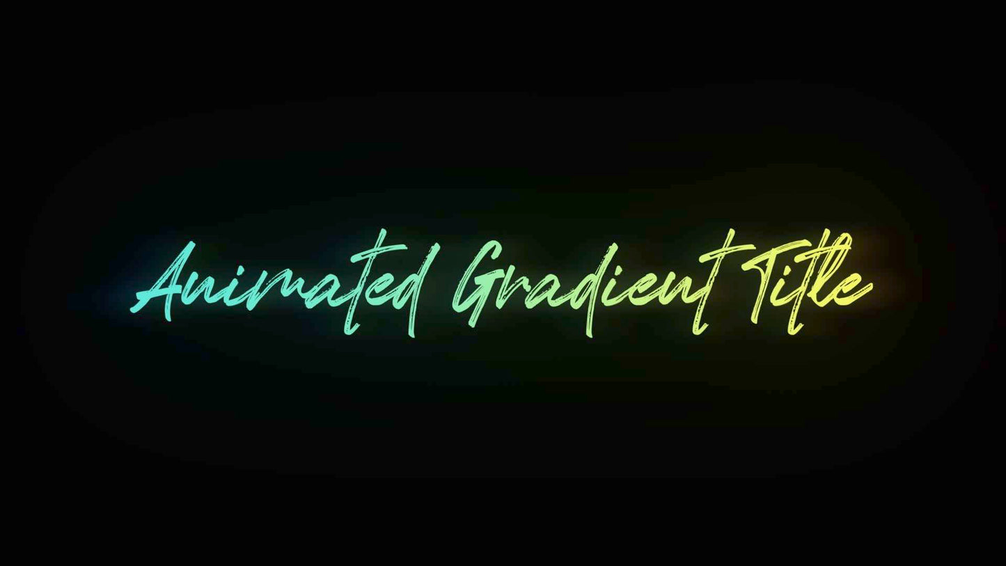 Animated Gradient Title
