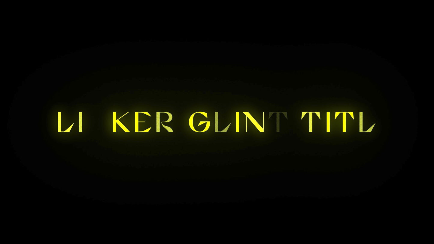Flicker Glint Title