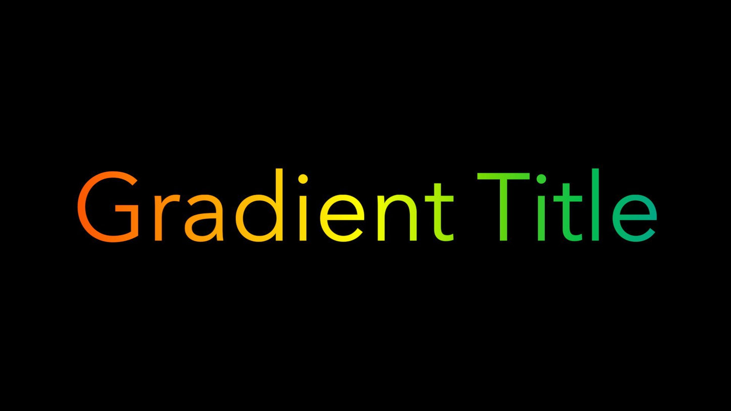 Gradient Title
