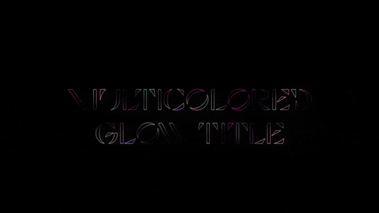 Multicolored Glow Title
