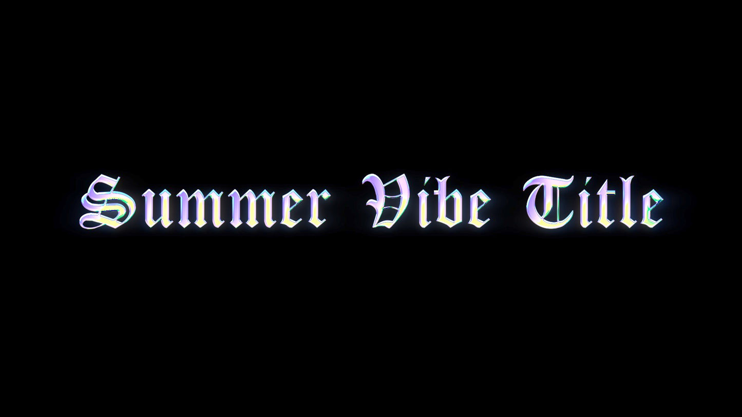 Summer Vibe Title