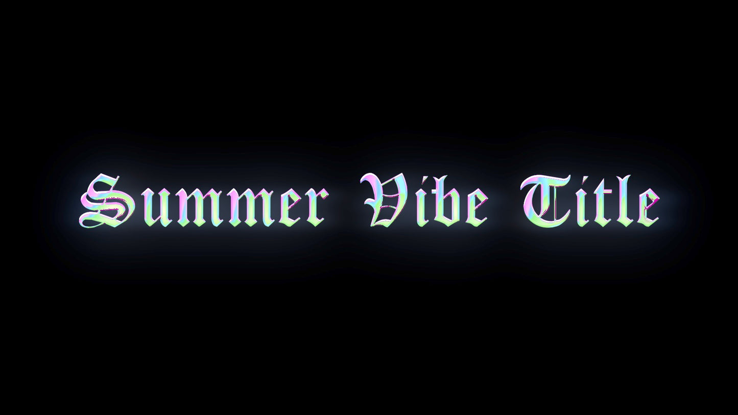 Summer Vibe Title